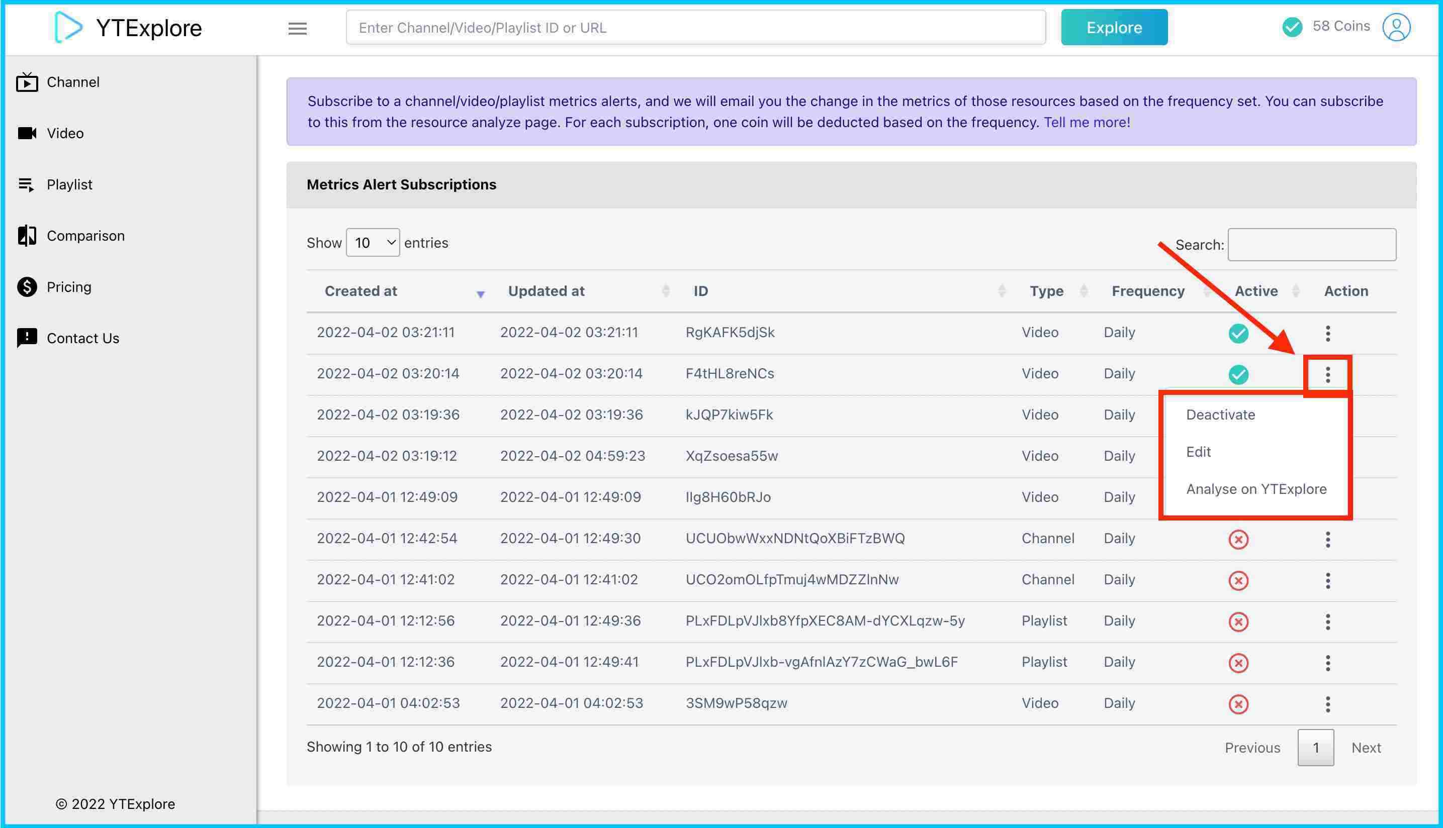 metrics alerts email